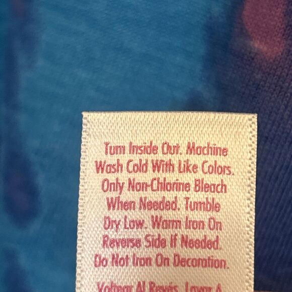 NWT Justice Girls T-shirt+ Short Outfit Set, Size Small (7/8) TIE DYE Turquoise - Picture 7 of 16